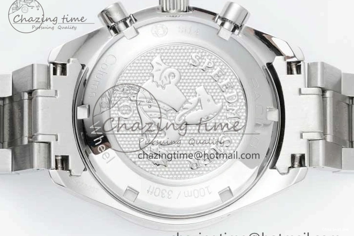 0503 Speedmaster Racing Master SS HKF Best Edition Black Dial on SS Bracelet A Versatile 7810